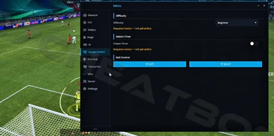FC 27 cheat menu Squad Battles section on PC